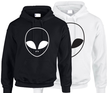 ALIEN HOODIE HOODY POCKET UFO AREA 51