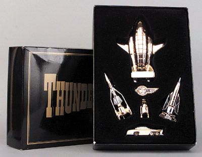 Thunderbirds Matchbox GOLD Plated Set Die-Cast LTD Edition 1993 Gerry Ander