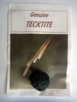 TECKTITE METEORITE GENUINE SPACE ROCK Educational Pack Info Collectable