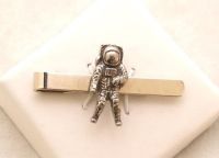 Astronaut Tie Clip (slide)Fine English Pewter, Gift Boxed Space NASA