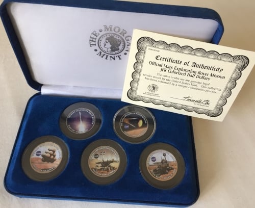 Very Rare Mars Rover Coin Set NASA JPL Missions The Morgan Mint Collection