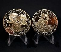 Apollo 11 Silver Medallion Coin NASA Space Moon Landing