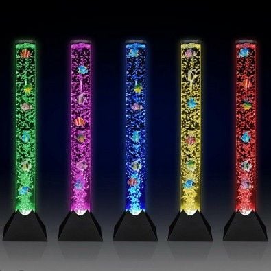 LED Red Green Blue Water Bubble Floor Lamp Lighting Effects Machine Mood Se