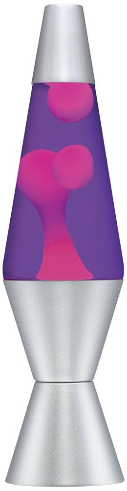 Lava Lamp 14.5 Inch Lamp In Purple/Pink Aluminium Quality Retro Space Rocket Shape Lighting