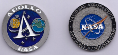 NASA HQ APOLLO NASA Logo Challenge Coin Medallion 