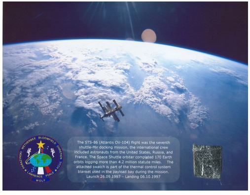 STS-86 Flown Thermal Control System Blanket Material Presentation.