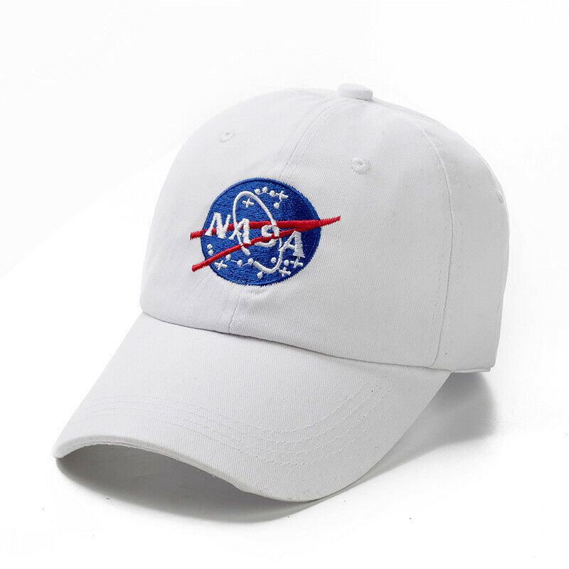 NASA Logo Baseball Cap Hat White