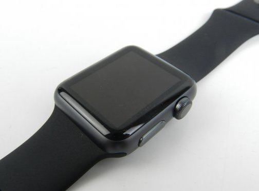 Apple Watch Series 1 38mm Space Grey Aluminium Case with Black Sport Band (