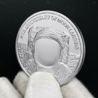 Neil Armstrong Medallion Moon Landing Commemorative Coin Souvenir 50 Anniversary Large Medal Coin 40mm 