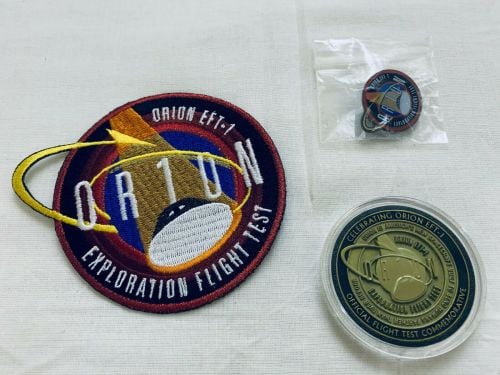 ORION EFT-1 DEEP SPACE EXPLORATION SYSTEM FLIGHT TEST NASA MEDALLION PATCH