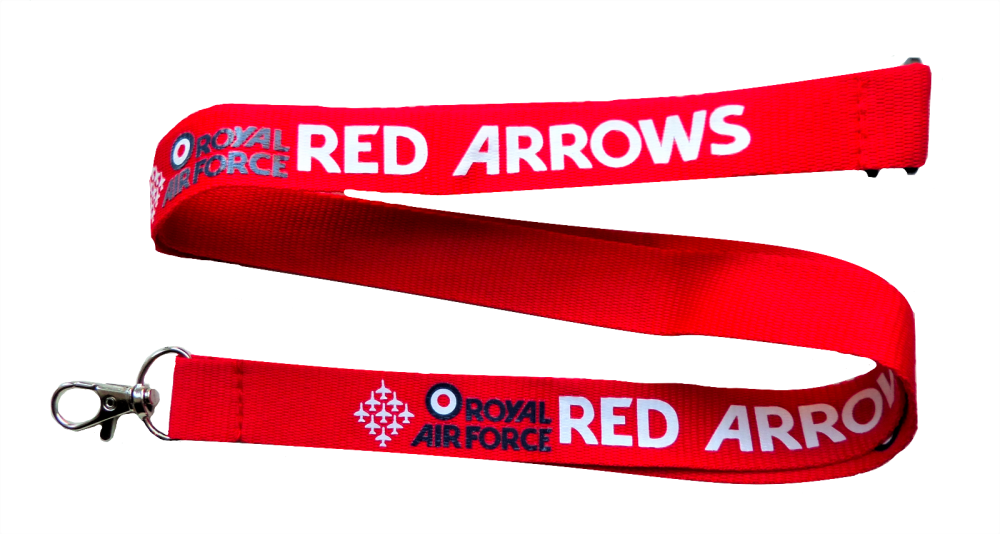 RAF Red Arrows Show Lanyard Aviation Aircraft UK Royal Air Force Neck Strap Tag ID Card Holder