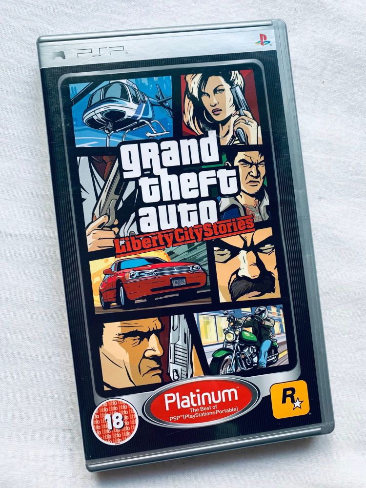 Grand Theft Auto Liberty City Stories Sony Playstation PSP Handheld UMD Gam