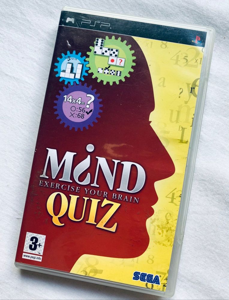 SEGA Mind Quiz Sony Playstation PSP Handheld UMD Game