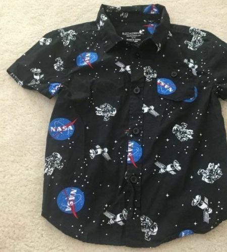 NASA logo Babies Childs 12/18 Months Shirt With Buzz Aldrin Brand Maker Tag