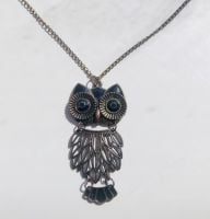 Owl Necklace Chain Pendant Ladies Girls Jewellary 