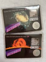 Set Of 2 Meteorites Incased With COA & Holograms Rare Set 1