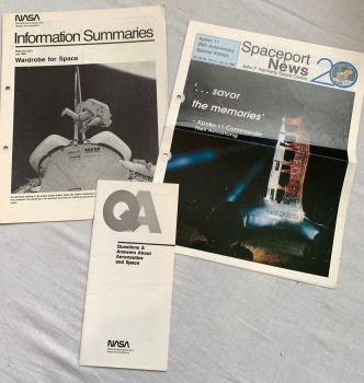 Very Rare Vinatge Old NASA Apollo Papers Collection Set Of 3 Items Books