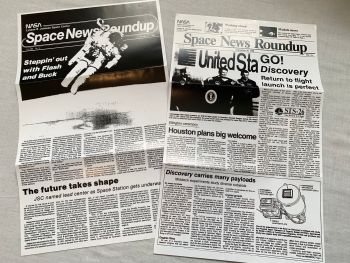 Space NASA Very Rare Vinatge Old Apollo Papers Collection Set Of 2 Items