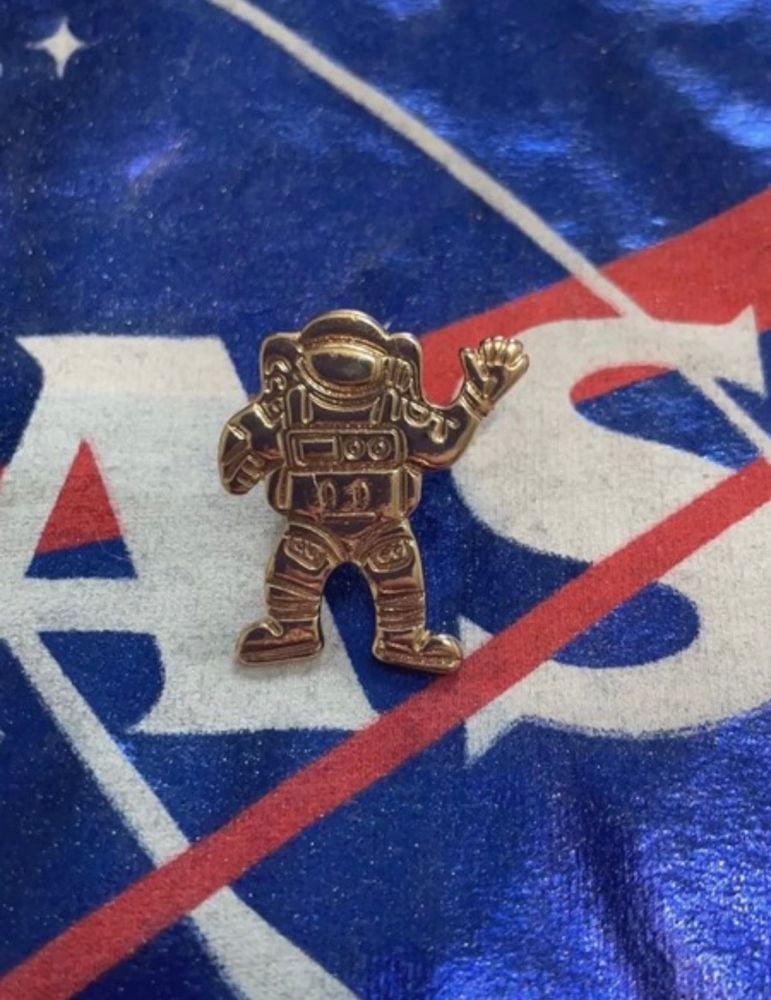 Astronaut NASA Pin Badge Space Man Metal 