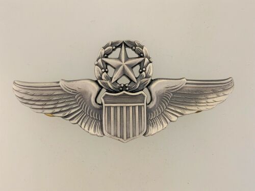 Air Force USA U.S COMMAND Pilot Aviator Metal Wings USAF Full Large Size Br