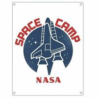 Metal Sign NASA USA Shuttle Space Camp Plaque Sign (Officially Licensed)