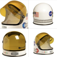 NASA Logo Age 3-10 Years Space Man Astronaut Helmet  With Vsor Great Quality Dress Up Costime