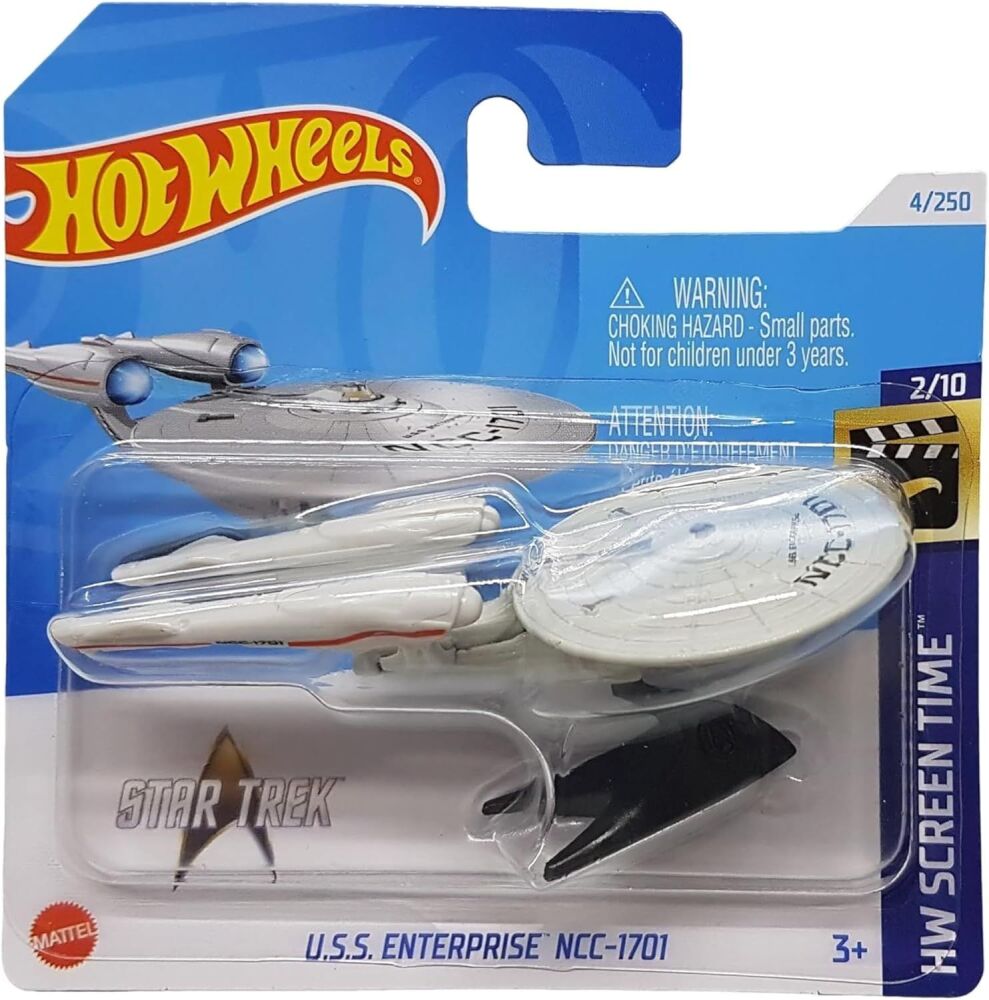 2014 Hot Wheels (75/250) Star Trek  U.S.S. Vengeance Die Cast Metal Toy Model & Stand