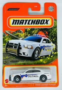 Matchbox Dodge Charger Pursuit (White) Nasa Patrol, Size:1:64 Scale