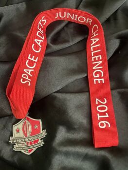 Rare NASA Space Cadets Rocket Detailed Metal Medal