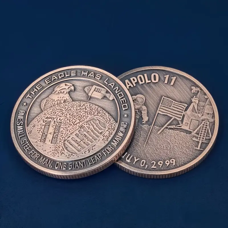 Apollo 11 Moon Landing Neil Armstrong Medallion Coin