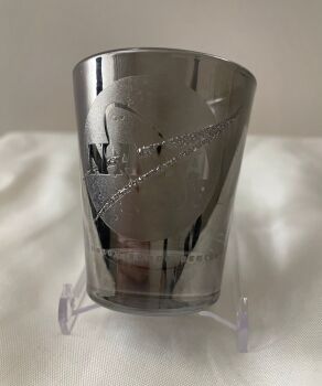 NASA Space Kennedy Center Silver & Sparkle Effect Shot Glass