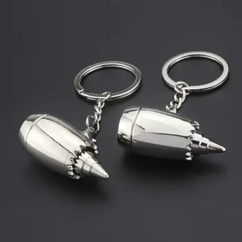 Aircraft Jet Engine Turbine Keychain Keyring
