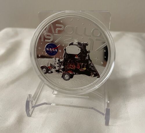 Ltd Edition Apollo 17 Lunar Moon Landing 1972 Mission Large 50mm Medallion 
