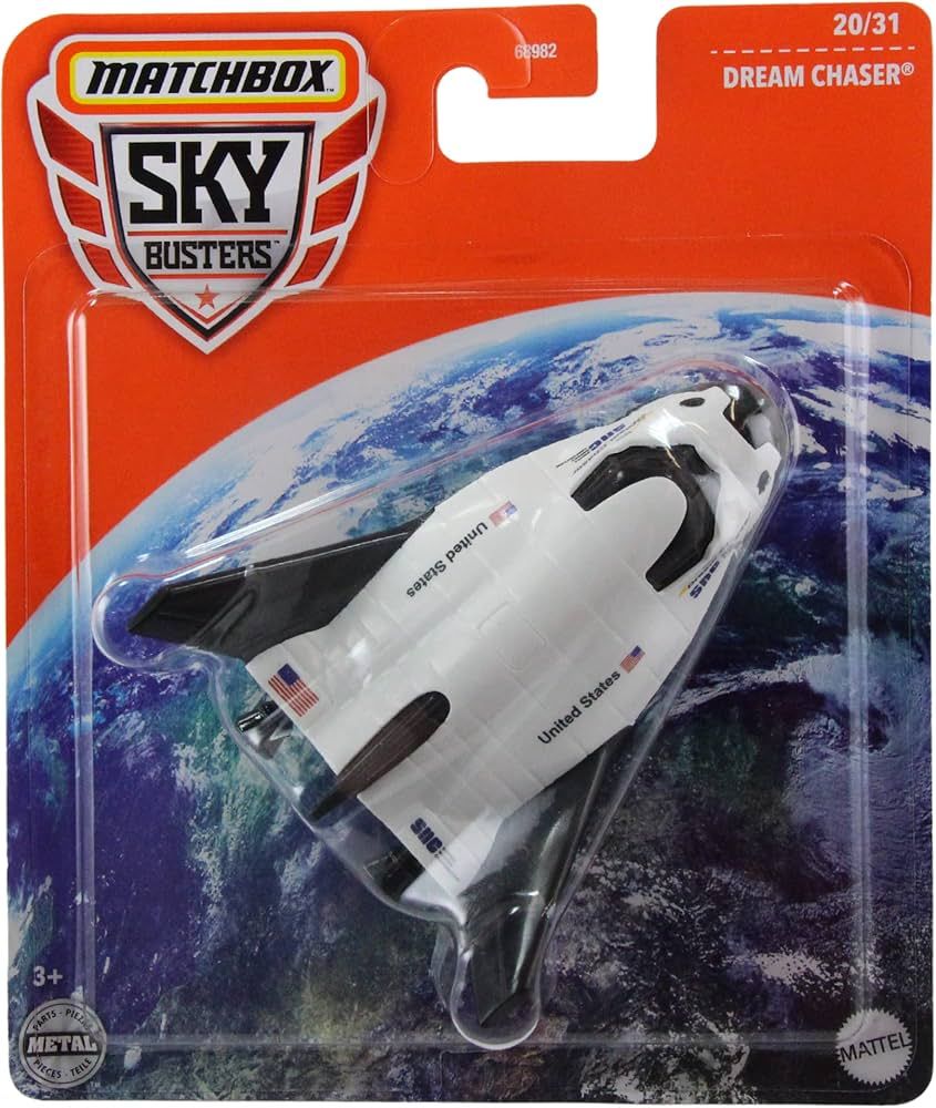 NASA Matchbox Sky Busters Dream Chaser White and Black
