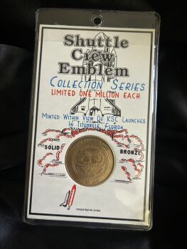 NASA Space Shuttle Columbia STS-93 Crew Emblem Disaster Solid Bronze Medallion Coin Collection Series Rare