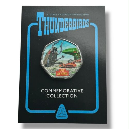 Pit Of Peril Gerry Anderson Thunderbirds 50p Shaped Collectable Coin On Car