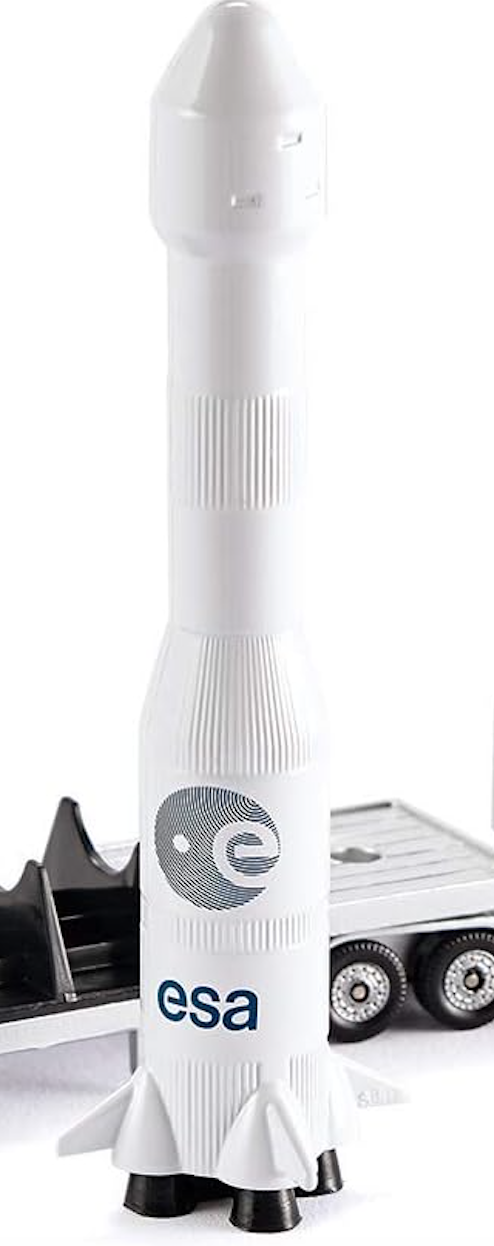 ESA 12cm Tall Die-Cast Space Rocket Model