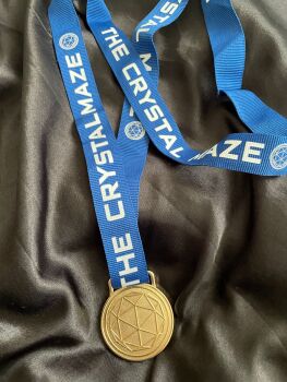 I Cracked The Crystal Maze Richard O'brien Lanyard Metal Medal