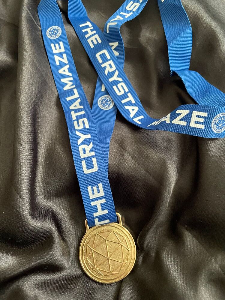 I Cracked The Crystal Maze Richard O'brien Lanyard Metal Medal
