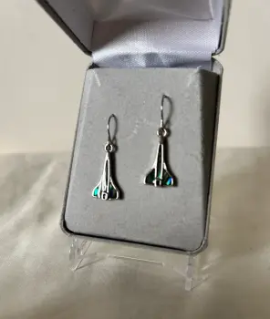NASA Space Shuttle Full Colour Opal Style Jewellery Earrings