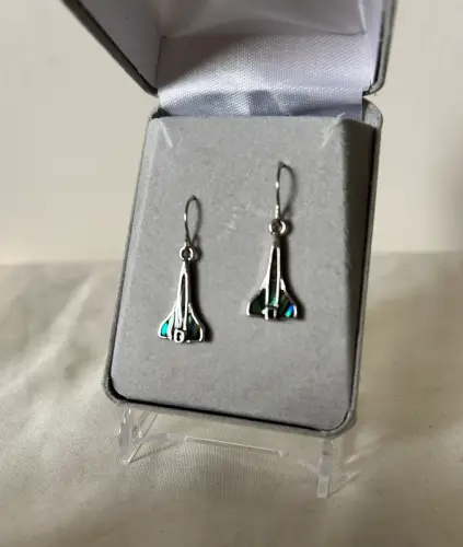 NASA Space Shuttle Full Colour Opal Style Jewellery Earrings