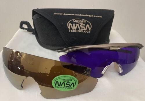 NASA Technology Sunglasses In Case 2 Changeable Lenses Set