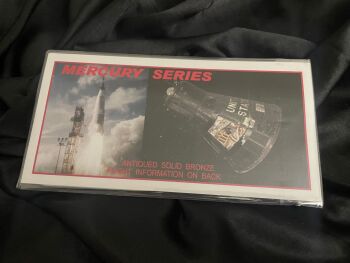 Rare Mercury Mission Series 6 Solid Bronze Medallion Coin Set
