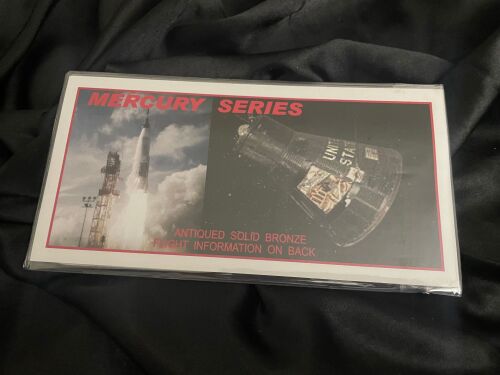 Rare Mercury Mission Series 6 Solid Bronze Medallion Coin Set