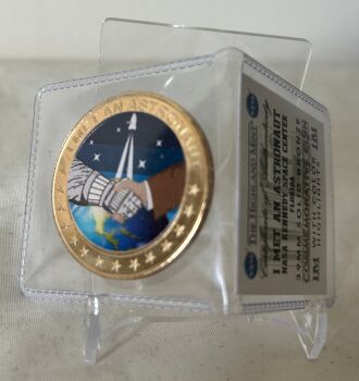 Rare I Met A Astronaut At NASA Kennedy Space Center Medallion Coin With COA Card In Sleeve Case