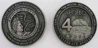 Apollo 17 Medallion Contains Metal Flown To The Moon On Nasa Apollo Missions