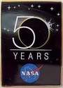 NASA 50 Years Of Space Exploration Pin Badge Rare Official