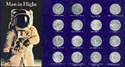Rare Complete 16 Coin Set Commemorating Man In Flight Collection