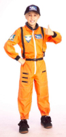 Kids Spaceman Suit NASA Astronaut Boys Fancy Dress Costume Party Outfit
