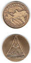 NASA SHUTTLE ENTERPRISE ORBITER PROTOTYPE ANTIQUE MEDALLION BRONZE MINTED